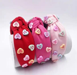 Light pink Valentines  headband