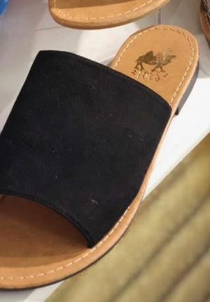 Black Sahara slip on